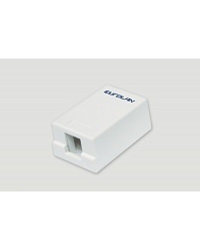 Коробка настенная EuroLan 12B-00-01WT в Благовещенске Розетки компьютерные и телефонные Pintop.ru