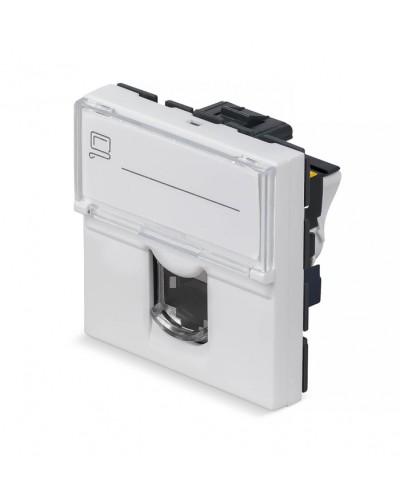 Модуль Keystone Jack RJ-45(8P8C), 180 градусов, категория 6a Cabeus (KJ-RJ45-Cat.6a-180T-FP-L-45) в Благовещенске Модули Keystone Pintop.ru