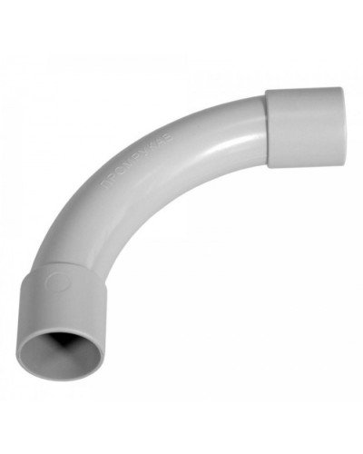 Соединитель угловой д16 безгалогенный (HF) атмосферостойкий серый (70шт/980шт уп/кор) Промрукав (PR13.0356) в Благовещенске Повороты, муфты, тройники Pintop.ru