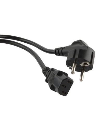 Кабель питания компьютера (Shucko - C13), 10A, угловая вилка, 1м Hyperline PWC-IEC13-SHM-1.8-BK в Благовещенске Патч-корды и пигтейлы Pintop.ru