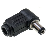 Разъем питания штекер 2.1х5.5x10мм угловой (50шт/уп) REXANT 14-0312