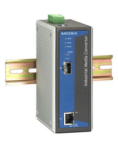 Медиаконвертер Gigabit Ethernet 10/100/1000BaseTX в 1000BaseSX/LX/LHX/ZX Moxa IMC-101G в Благовещенске Дополнительное оборудование для ОПС Pintop.ru