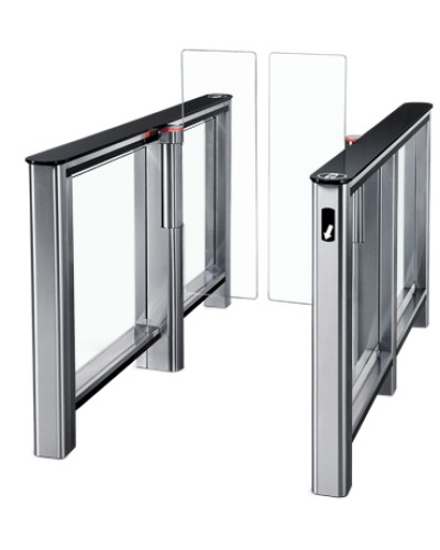 Турникет PERCo-ST-01 с крышками из закал. стекла со створками Створки шириной 425 мм в Благовещенске Турникеты Pintop.ru
