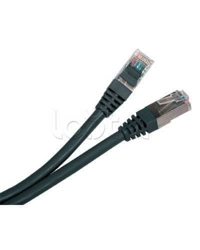 Патч-корд экранированный Hyperline PC-LPM-STP-RJ45-RJ45-C5e-15M-LSZH-BK в Благовещенске Патчкорды (медные) Pintop.ru