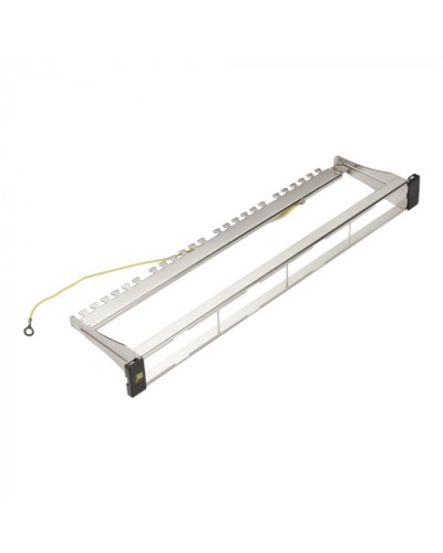 Панель модульная 19, экранированная, на 4 вставки, 1U LANMASTER LAN-FRM-PP-STP/1U в Благовещенске Коммутационные изделия Pintop.ru