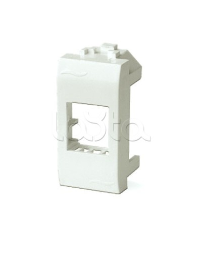 Адаптер для информационных разъемов Keystone, 1мод, белый ДКС 76607B в Благовещенске Распределительные коробки Pintop.ru
