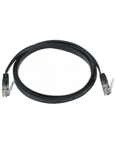 ITK Коммутационный шнур плоский кат.6 UTP 1м чёрный (PC09-C06U-1M-FL) в Благовещенске Патч-корды и пигтейлы Pintop.ru