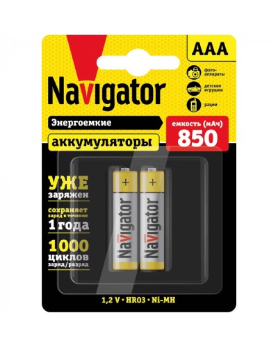 Аккумулятор Navigator 94 784 NHR-850-HR03-RTU-BP2 в Благовещенске Электротехническое оборудование Pintop.ru