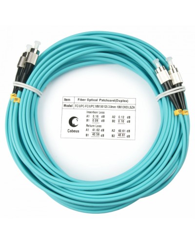 Шнур оптический duplex FC-FC 50/125 mm OM3 15м LSZH Cabeus FOP-50-FC-FC-15m в Благовещенске Патч-корды и пигтейлы Pintop.ru