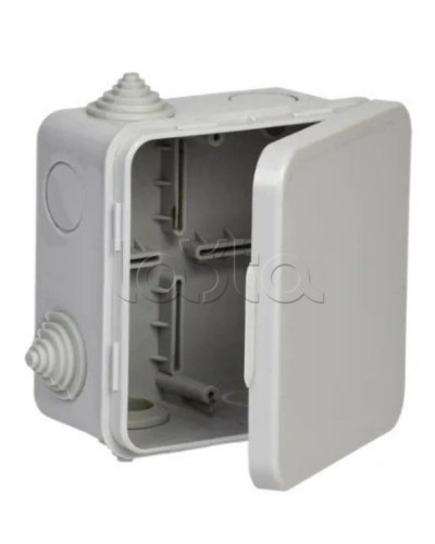 Коробка расп. КМ 100х100х50мм о/к IP54 4 вв. (7035) GENERICA IEK (UKO31-100-100-050-K03-54G) в Благовещенске Распределительные коробки Pintop.ru