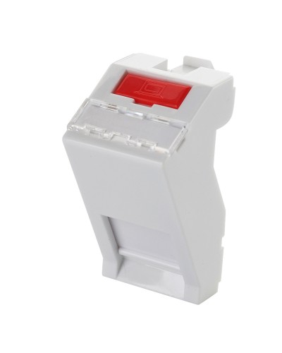 Адаптер 45 × 22,5 мм для 1 модуля Keystone, наклонный, белый Eurolan (16B-45-05WT) в Благовещенске Модули Keystone Pintop.ru