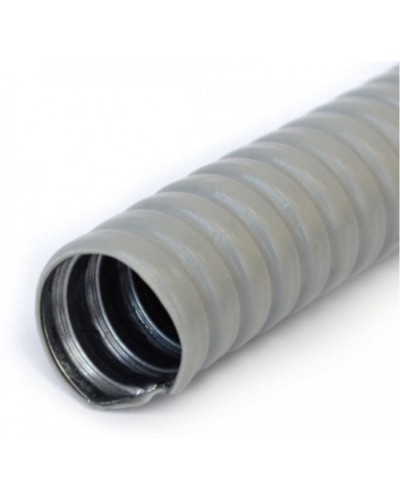 Металлорукав в ПВХ оболочке серый Р3-ЦП-НГ-10 (100м/уп) Промрукав (PR04.0467) в Благовещенске Металлорукав Pintop.ru