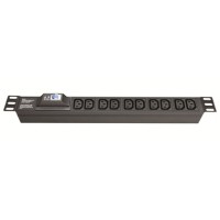 Блок распределения питания для 19" шкафов, 8 розеток IEC60320 С13, с автоматом защиты 1P DKC R519IEC8CBC14