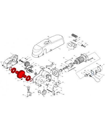 Электродвигатель E300 Came 119RIE136 в Благовещенске Запчасти для шлагбаумов и автоматики Pintop.ru