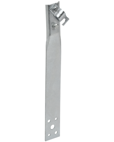 Держатель проводника круглого 6-10мм винтовой прямой h=80мм оцинкованная сталь IEK (ZDP86-11-1-16-80) в Благовещенске Крепеж Pintop.ru