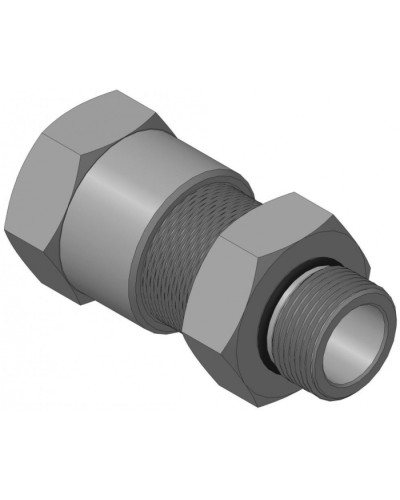 Кабельный ввод для бронированного кабеля с уплотнением внутренней оболочки кабеля резьбой G3/4, внешним диаметром кабеля D=18-22 мм и проходным диаметром кабеля d=8-12 мм Спектрон КВБ-22/12-М-G3/4 в Благовещенске Аксессуары для кабель-канала Pintop.ru