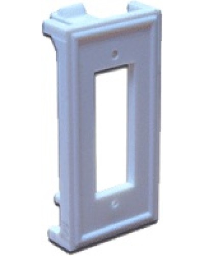 Вставка 22.5х45 для ВО адаптера SC дуплексный, белая LANMASTER LAN-SIP-2SC-WH в Благовещенске Аксессуары для кабель-канала Pintop.ru
