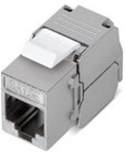 Вставка Keystone Jack RJ-45(8P8C), категория 6, 110 IDC, угол заделки 180 градусов, без инструмента (Toolless), экранированная, белая в Благовещенске Модули Keystone Pintop.ru