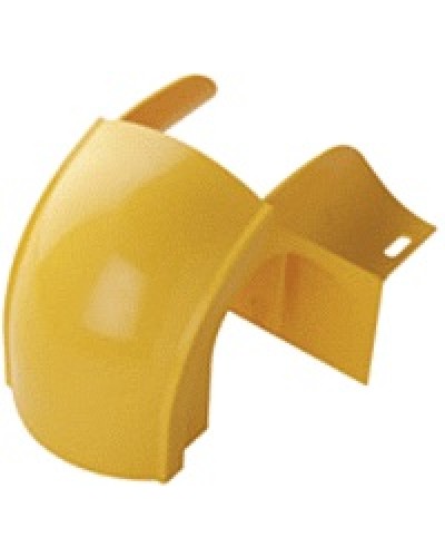 Спуск кабельный под трубу, с крышкой для лотка 120 мм, желтый LANMASTER LAN-OT120-OS в Благовещенске Аксессуары для кабель-канала Pintop.ru