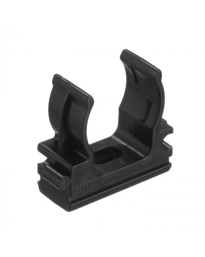 CF20G Держатель (клипса), без галогена, для труб D20мм, цвет чёрный (50 шт/упак) Экопласт (41720-50HF-BL) в Благовещенске Держатели, клипсы, скобы Pintop.ru