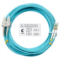 Шнур оптический duplex LC-SC 50/125 mm OM3 15м LSZH Cabeus FOP-50-LC-SC-15m