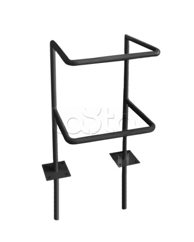 Ограждение стойки считывателя ОС-1 АЯКС, цвет черный, «под бетонирование» Магнито-контакт в Благовещенске Ограждения Pintop.ru