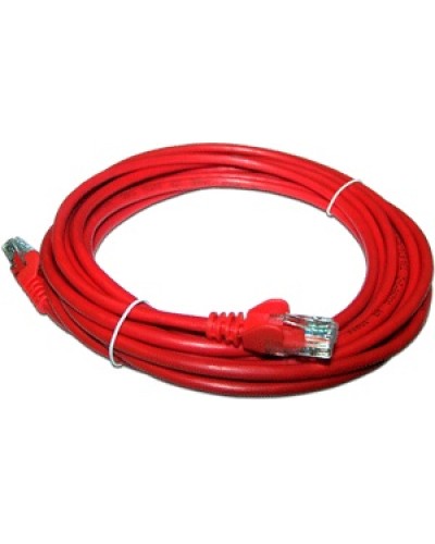 Патч-корд RJ45 - RJ45, 4 пары, UTP, категория 5е, 0.5 м, красный, LSZH LANMASTER LAN-PC45/U5E-0.5-RD в Благовещенске Патч-корды и пигтейлы Pintop.ru