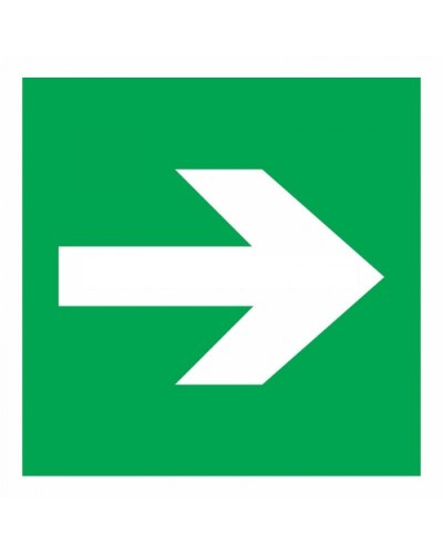 Знак эвакуационный Направляющая стрелка 100x100 (5шт/уп) REXANT 56-0029 в Благовещенске Дополнительное оборудование для ОПС Pintop.ru