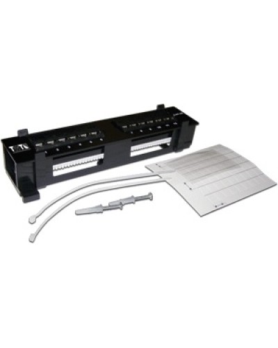 Патч-панель настенная горизонтальная 12 портов RJ-45 TWT TWT-PP12UTP-H в Благовещенске Патч панель Pintop.ru