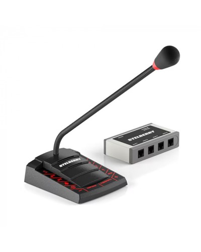 Пульт громкого оповещения STELBERRY F-742 в Благовещенске Микрофонные консоли и микрофоны Pintop.ru