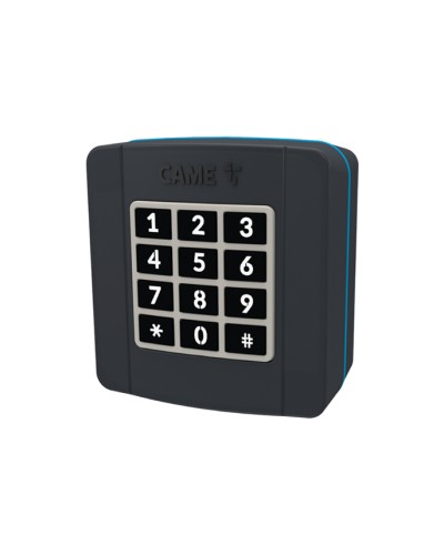 Проводная накладная кодонаборная клавиатура Came 806SL-0280 - SELT1BDG, подключаемая к шине CXN, 12 кнопок, синяя подсветка, RAL7024 в Благовещенске Запчасти для шлагбаумов и автоматики Pintop.ru