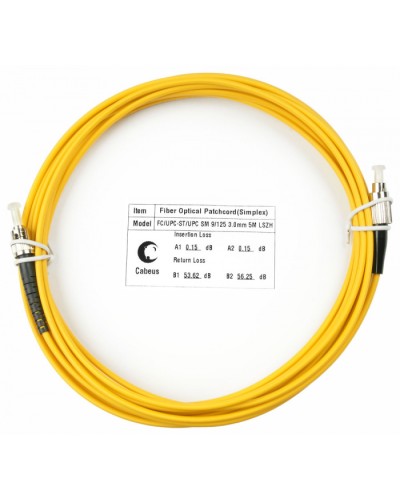 Шнур оптический simplex FC-ST 9/125 sm 7м LSZH Cabeus FOP(s)-9-FC-ST-7m в Благовещенске Патч-корды оптические Pintop.ru