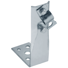 Держатель проводника круглого 6-10мм винтовой угловой h=60мм оцинкованная сталь HDZ IEK (ZDP87-14-1-16-60)