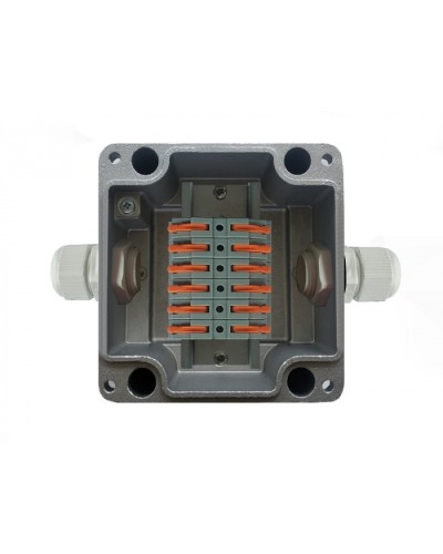 Металлическая коробка соединительная МКС 2ВК Wago «МОРОЗ»с датчиком вскрытия корпуса (тампером), IP66/IP68 Магнито-Контакт в Благовещенске Распределительные коробки Pintop.ru