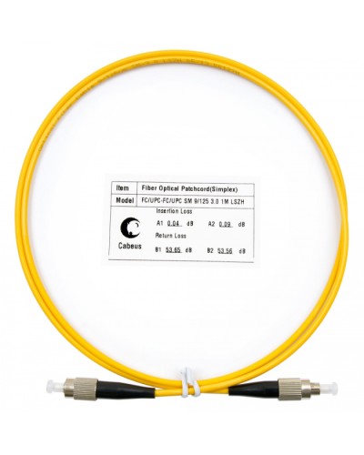 Шнур оптический simplex FC-FC 9/125 SM 1 м LSZH Cabeus FOP(s)-9-FC-FC-1M в Благовещенске Патч-корды оптические Pintop.ru