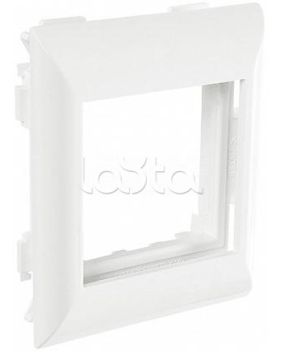 Суппорт с рамкой на 1 пост (45х45) в профиль для кабельных каналов 100х50, 105х50 SPL (100007S) в Благовещенске Аксессуары для кабель-канала Pintop.ru