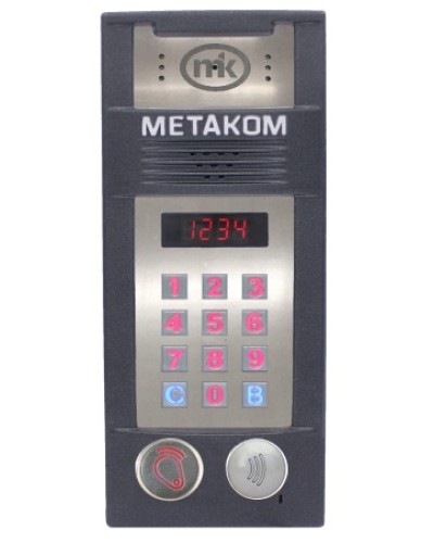Многоабонентый антивандальный блок вызова со встроенной видеокамерой Метаком MК2018-RFMFСV в Благовещенске Блоки вызова многоабонентные Pintop.ru