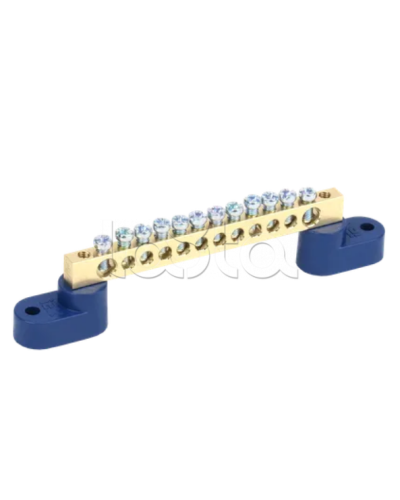 Шина N ноль на двух угловых изоляторах ШНИ-6х9-12-У2-С IEK (YNN10-69-12C2-K07) в Благовещенске Клеммные колодки Pintop.ru