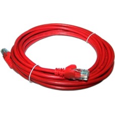 Патч-корд RJ45 - RJ45, 4 пары, UTP, категория 6, 0.5 м, красный, LSZH LANMASTER LAN-PC45/U6-0.5-RD