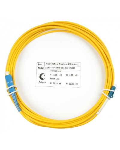 Шнур оптический simplex LC-SC 9/125 sm 7м LSZH Cabeus FOP(s)-9-LC-SC-7m в Благовещенске Патч-корды оптические Pintop.ru