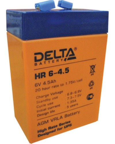 Аккумулятор свинцово-кислотный Delta HR6-4.5 в Благовещенске Электротехническое оборудование Pintop.ru