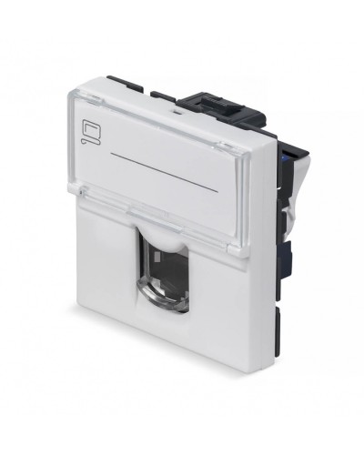 Модуль Keystone Jack RJ-45(8P8C), 180 градусов, категория 6 Cabeus (KJ-RJ45-Cat.6-180T-FP-L-45) в Благовещенске Модули Keystone Pintop.ru