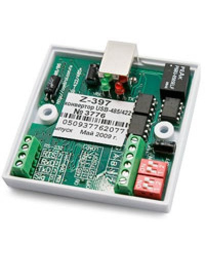 Конвертер специальный с гальванической развязкой USB RS422/485 IronLogic Z-397 (мод. USB) в Благовещенске Сетевая СКУД Matrix Pintop.ru