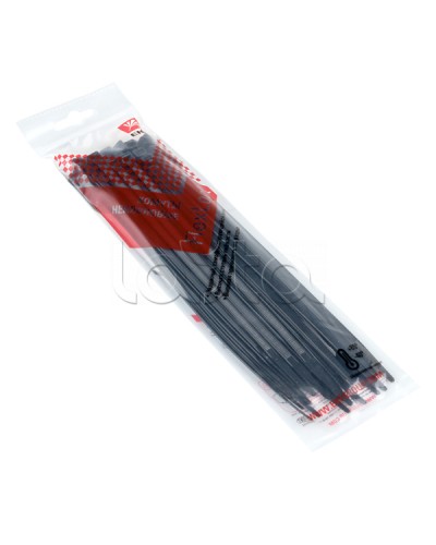 Хомут P6.6 стандартный (ч), 4.8x200 (50шт) FlexLock PROxima EKF (plc-fl-ctsb-4.8x200-r) в Благовещенске Стяжки-хомуты Pintop.ru