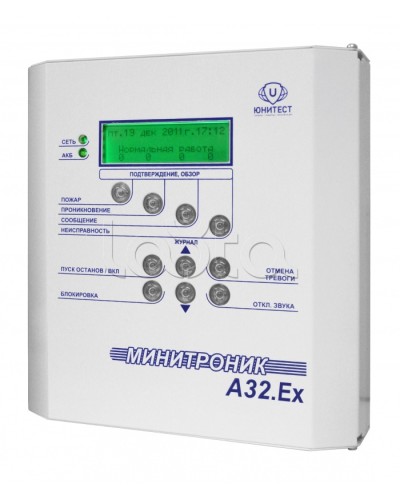 Прибор адресно-аналоговый приемно-контрольный охранно-пожарный и управления взрывозащищенный Юнитест Минитроник А32.Ех в Благовещенске Системы охраны взрывоопасных объектов Pintop.ru