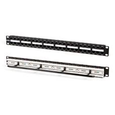 Патч-панель высокой плотности 19", 1U, 48 портов RJ-45, категория 5e Hyperline PPHD-19-48-8P8C-C5e-110D