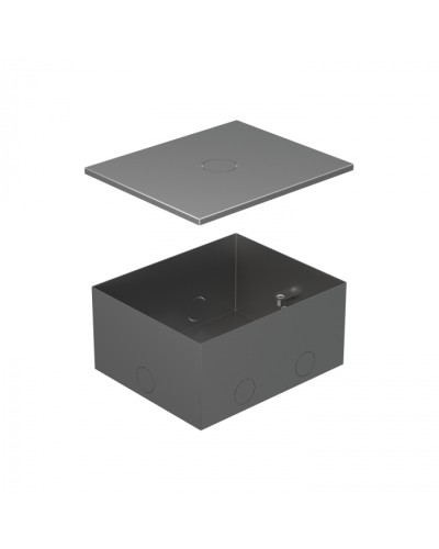 BOX/4 Металлическая коробка с крышкой для заливки в пол 159,6х133,6х75мм для люков 70040 Экопласт (70141) в Благовещенске Системы лючков и колонн Pintop.ru