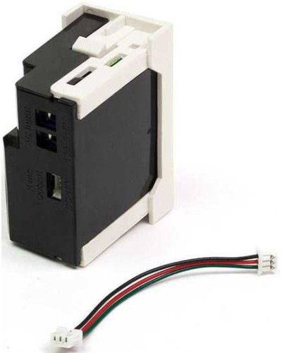 Блок питания для конвертора RJ45-VGA, формата Mosaic, 22.5х45мм, вертикальный, белый LANMASTER LAN-SIP-23VGA/VP-WH в Благовещенске Электротехническое оборудование Pintop.ru