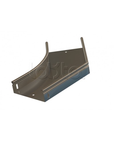 Угол 45° горизонтальный плавный Hyperline RST-AHS45-150-50-0,8-R100-SZ в Благовещенске Аксессуары для лотков Pintop.ru