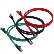 Патч-корд LSZH FTP кат.6, 15 м, серый LANMASTER LAN-PC45/S6-15-GY